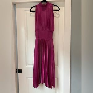 Vici - Small MIDI Dress - Gorgeous Fuesha Color- Brand new, never worn, no tags